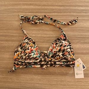 Time and Tru printed bikini top